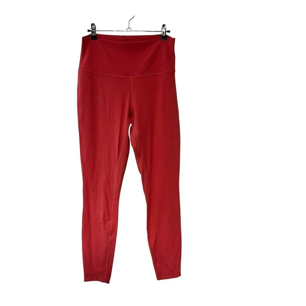 Lululemon Align Pant Women's Orange High Rise Ankle Leggings W5CTIS Size 10
